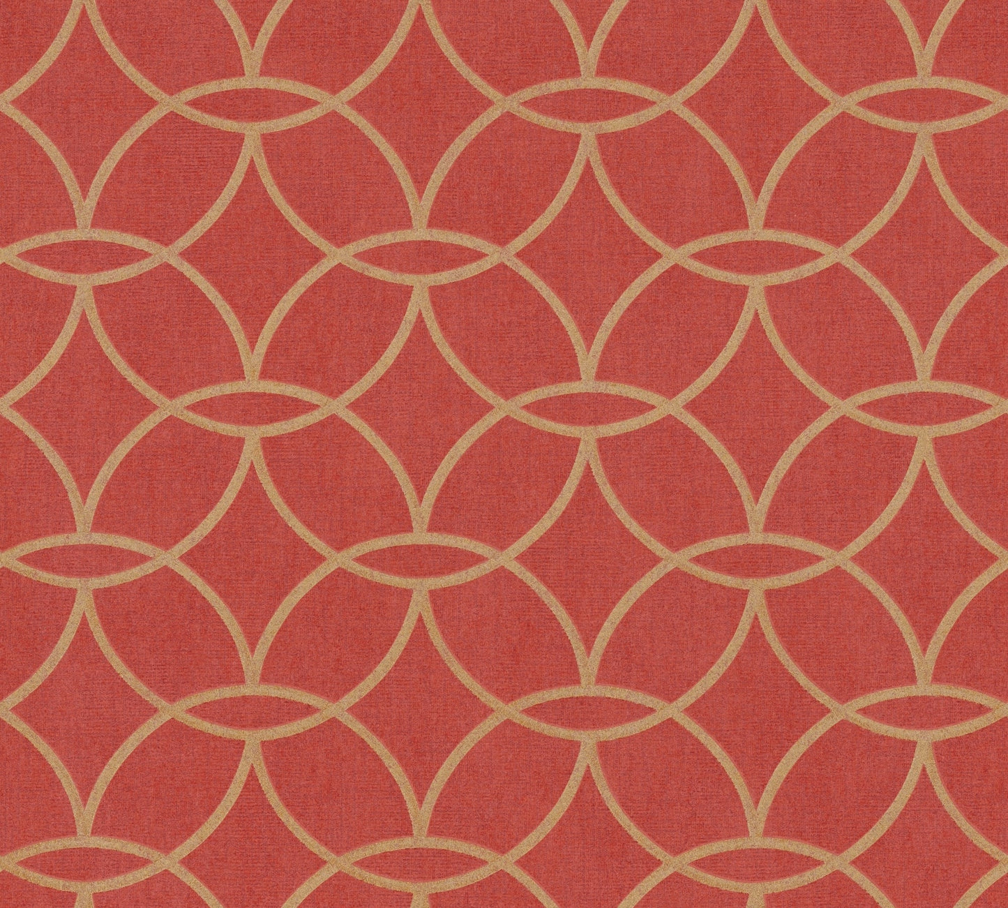 Architects Paper VILLA Geometrische Vliestapete Rot Gold 10,05 m x 0,53 m