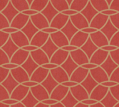 Architects Paper VILLA Geometrische Vliestapete Rot Gold 10,05 m x 0,53 m