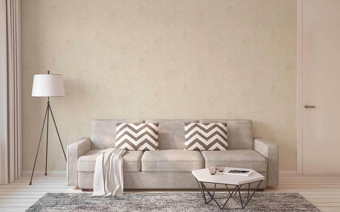 History of Art Vinyl-Vliestapete Beige 10,05 m x 0,53 m