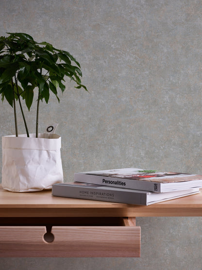 History of Art Vinyl-Vliestapete Grau Braun 10,05 m x 0,53 m