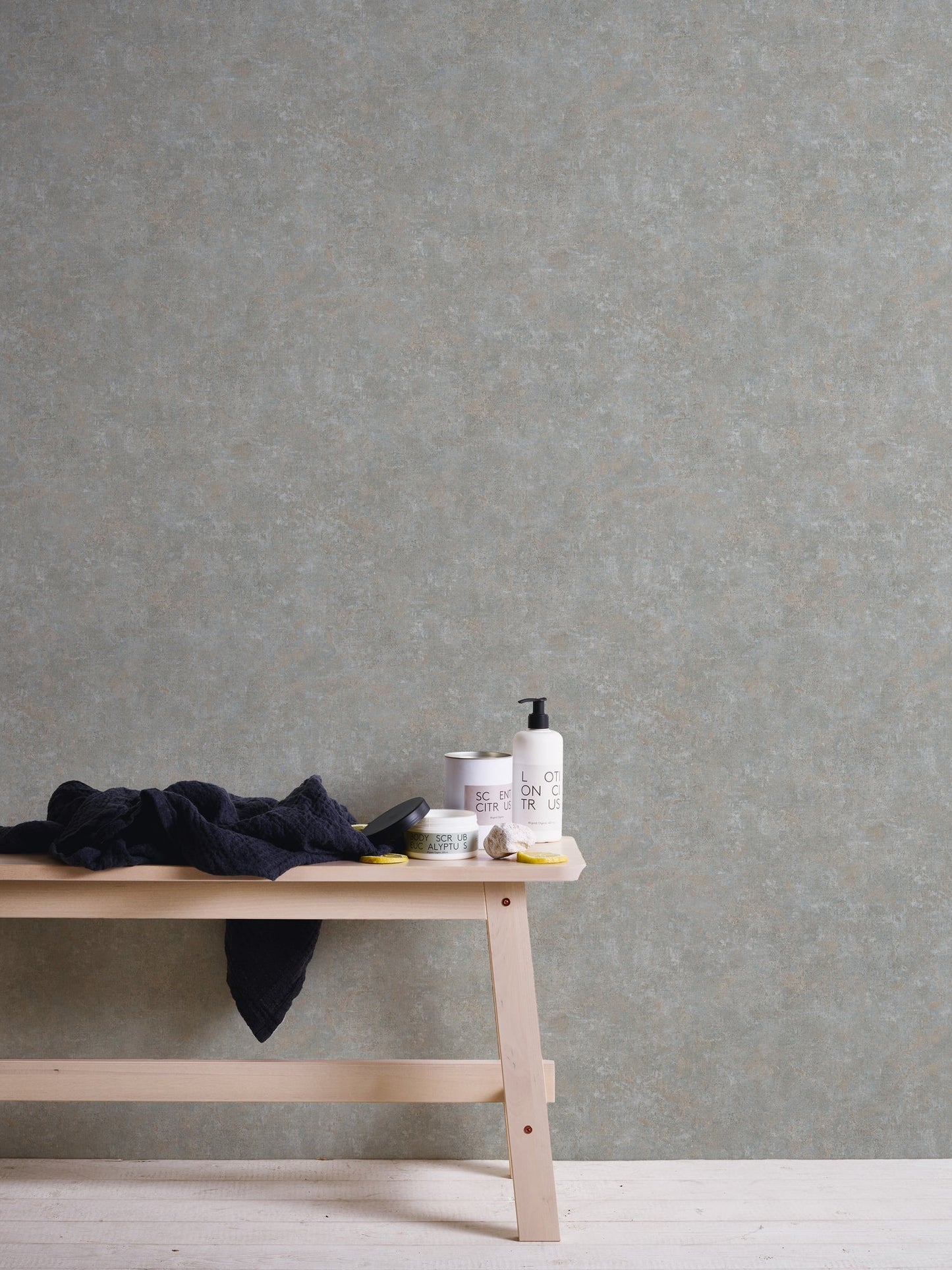 History of Art Vinyl-Vliestapete Grau Braun 10,05 m x 0,53 m