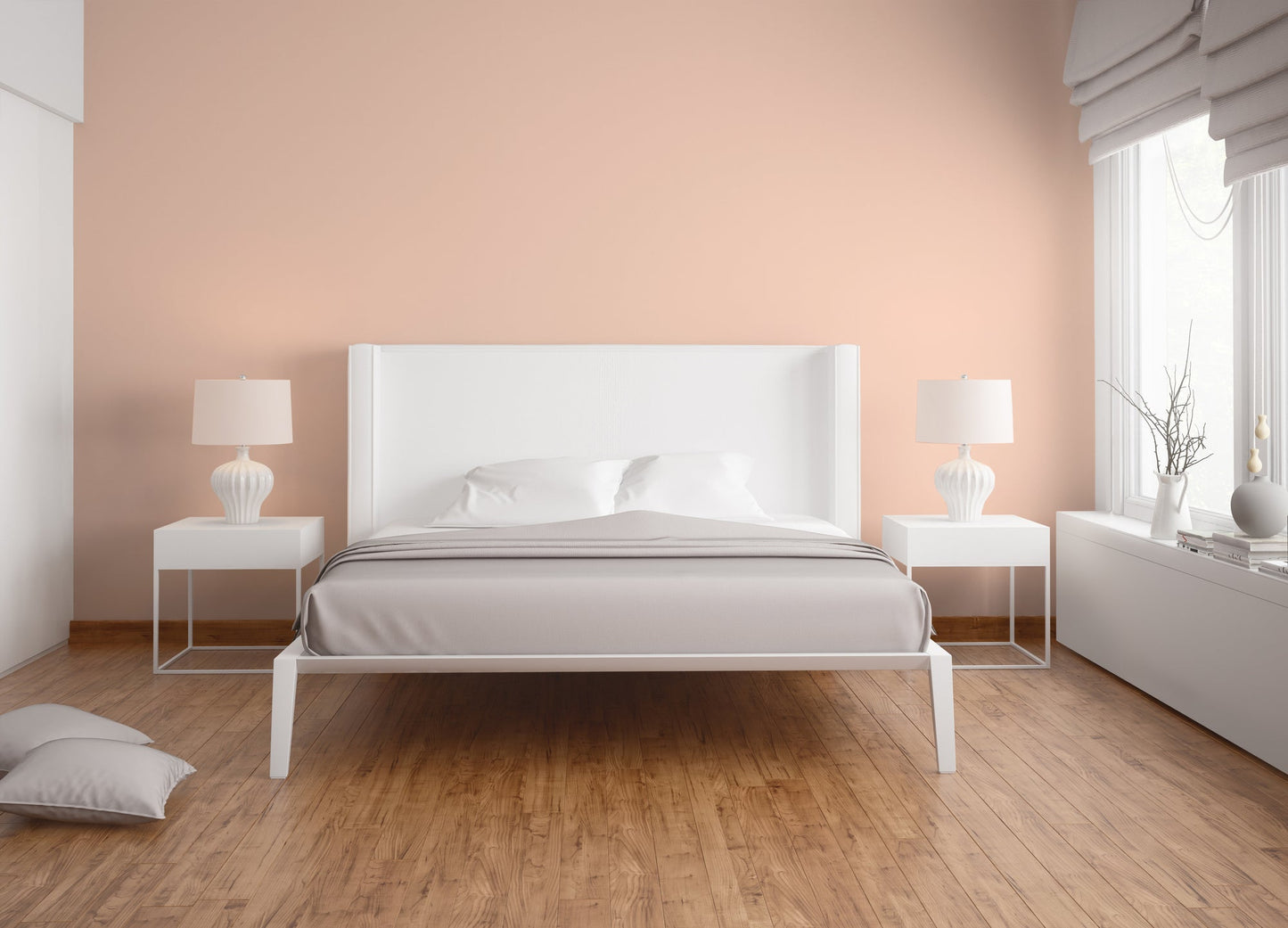 New Life Vinyl-Vliestapete Creme Rosa 10,05 m x 0,53 m