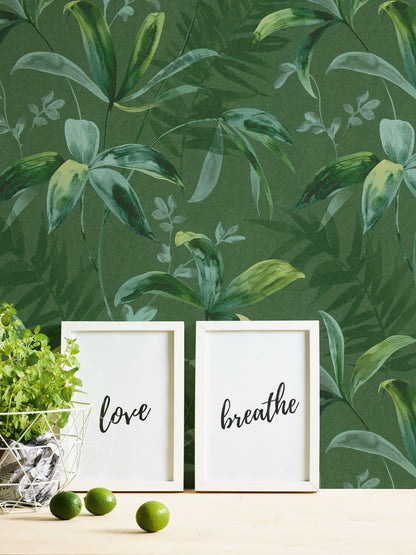 Architects Paper Jungle Chic Palmen Vliestapete Grün 10,05 m x 0,53 m