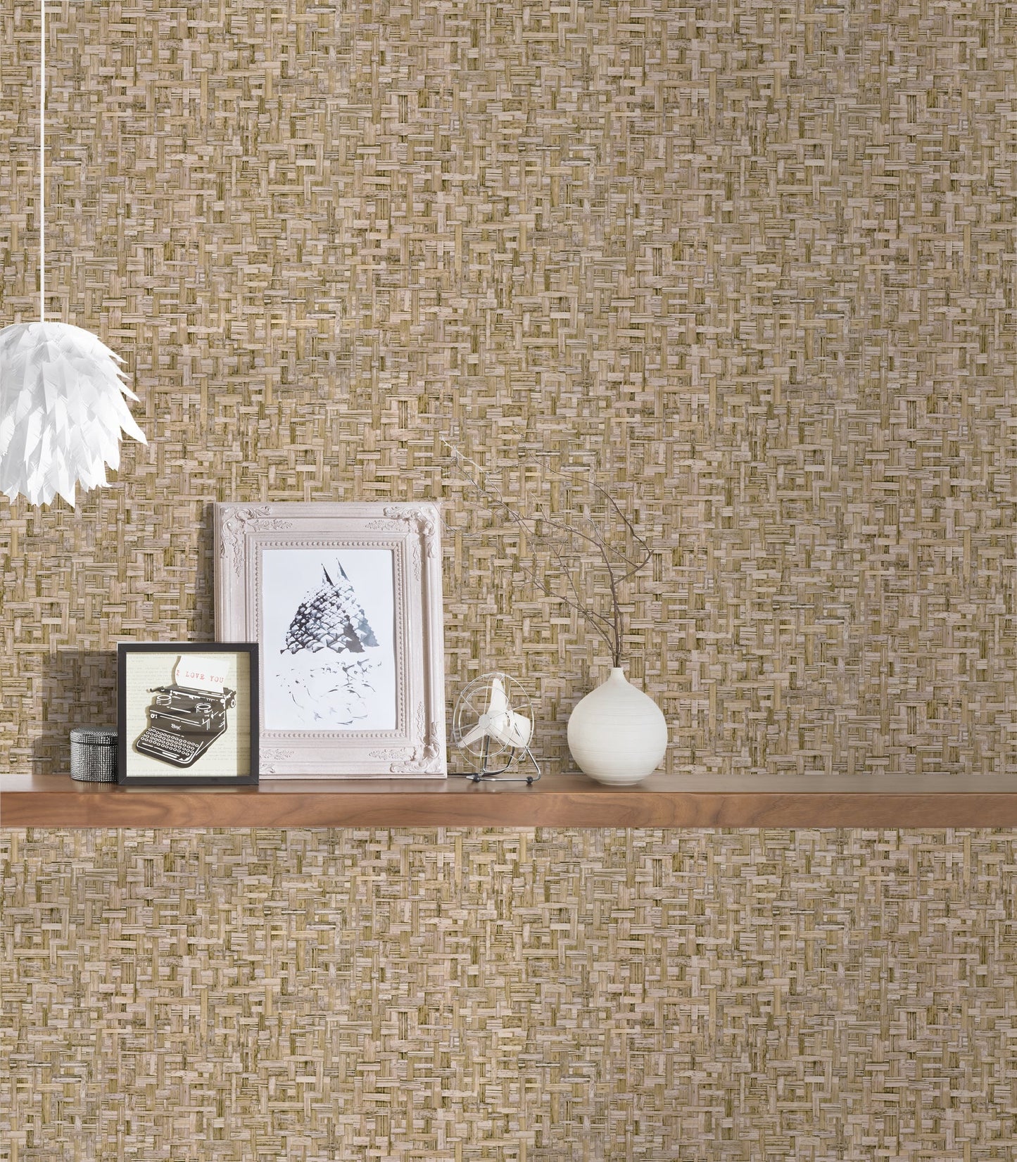 Architects Paper Jungle Chic Vliestapete in Flechtoptik Braun Beige 10,05 m x 0,53 m