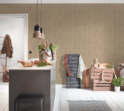 Architects Paper Jungle Chic Vliestapete in Flechtoptik Braun Beige 10,05 m x 0,53 m