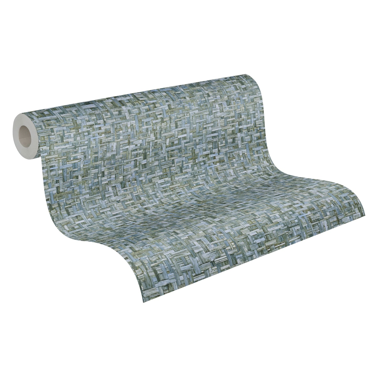 Architects Paper Jungle Chic Vliestapete in Flechtoptik Blau 10,05 m x 0,53 m