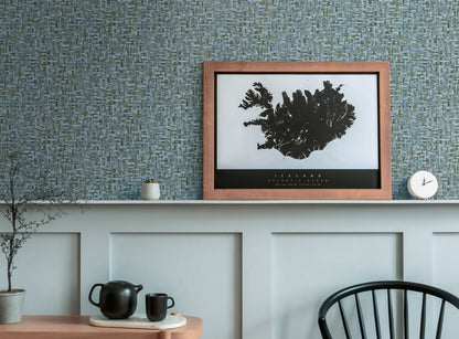 Architects Paper Jungle Chic Vliestapete in Flechtoptik Blau 10,05 m x 0,53 m