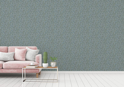 Architects Paper Jungle Chic Vliestapete in Flechtoptik Blau 10,05 m x 0,53 m