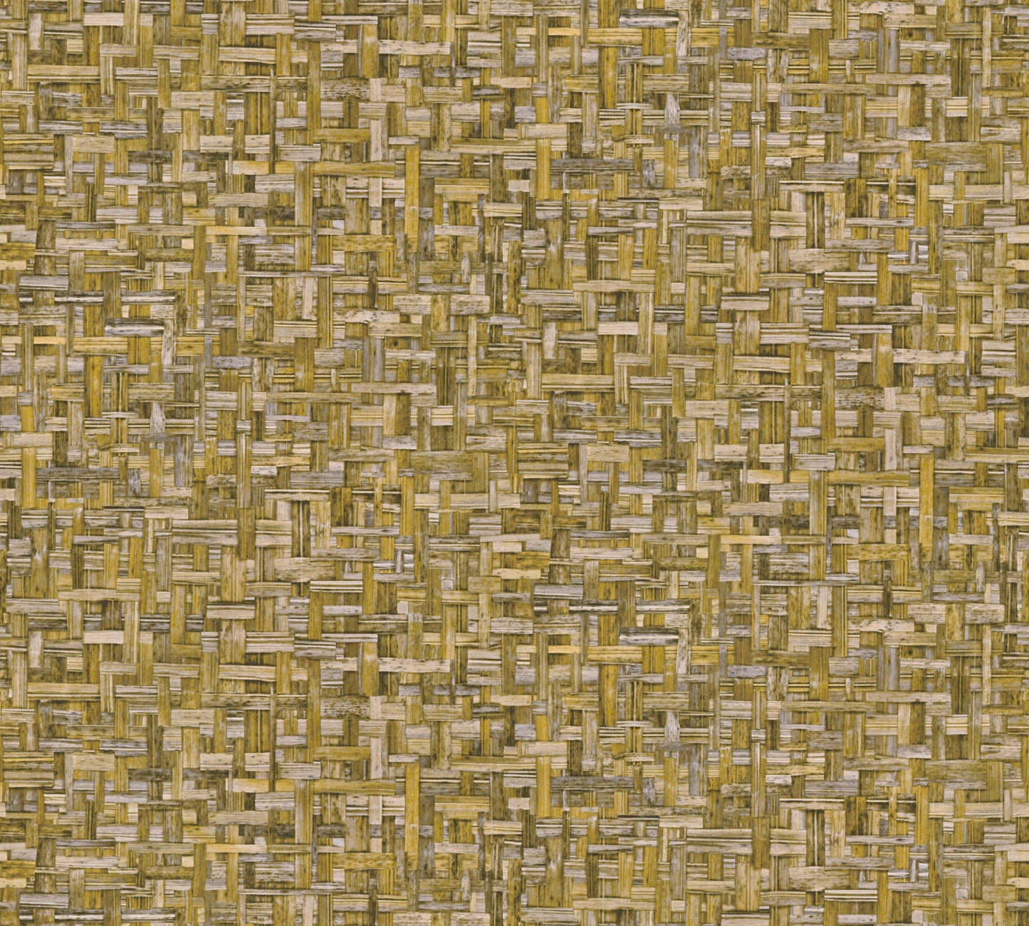 Architects Paper Jungle Chic Vliestapete in Flechtoptik Gelb 10,05 m x 0,53 m