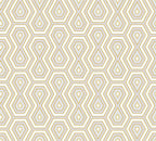 Architects Paper Jungle Chic Geometrische Vliestapete Gold Weiß Grau 10,05 m x 0,53 m