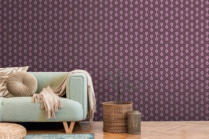 Architects Paper Jungle Chic Geometrische Vliestapete Lila Schwarz 10,05 m x 0,53 m