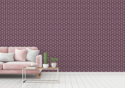 Architects Paper Jungle Chic Geometrische Vliestapete Lila Schwarz 10,05 m x 0,53 m