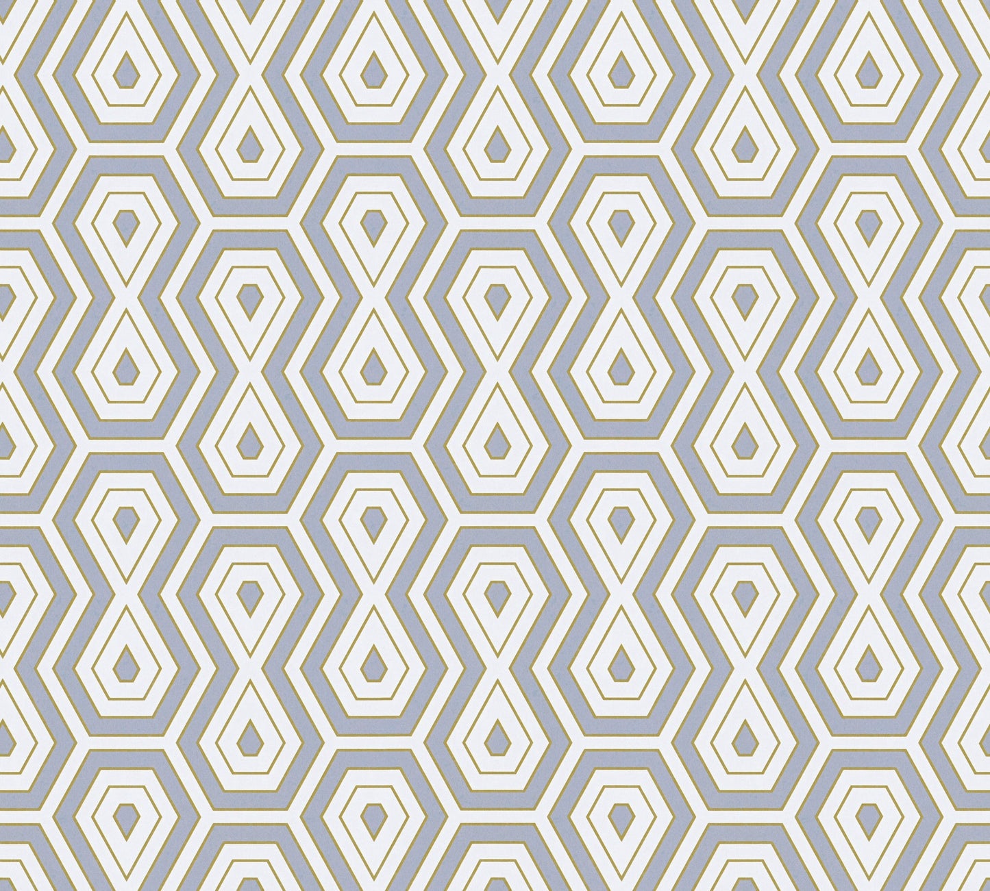 Architects Paper Jungle Chic Geometrische Vliestapete Grau Gold Weiß 10,05 m x 0,53 m