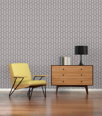 Architects Paper Jungle Chic Geometrische Vliestapete Grau Rosa Weiß 10,05 m x 0,53 m