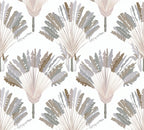 Architects Paper Jungle Chic Palmen Vliestapete Weiß Grau Braun 10,05 m x 0,53 m