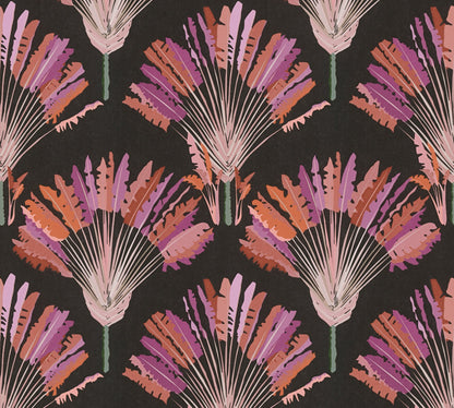 Architects Paper Jungle Chic Palmen Vliestapete Schwarz Rosa Orange Lila 10,05 m x 0,53 m