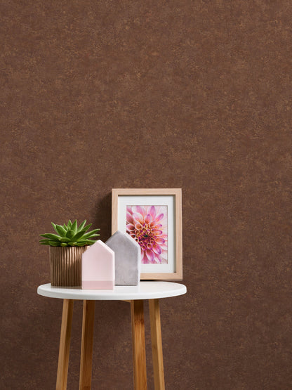 Livingwalls Industrial Vinyl-Vliestapete Braun Orange 10,05 m x 0,53 m