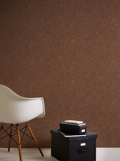 Livingwalls Industrial Vinyl-Vliestapete Braun Orange 10,05 m x 0,53 m
