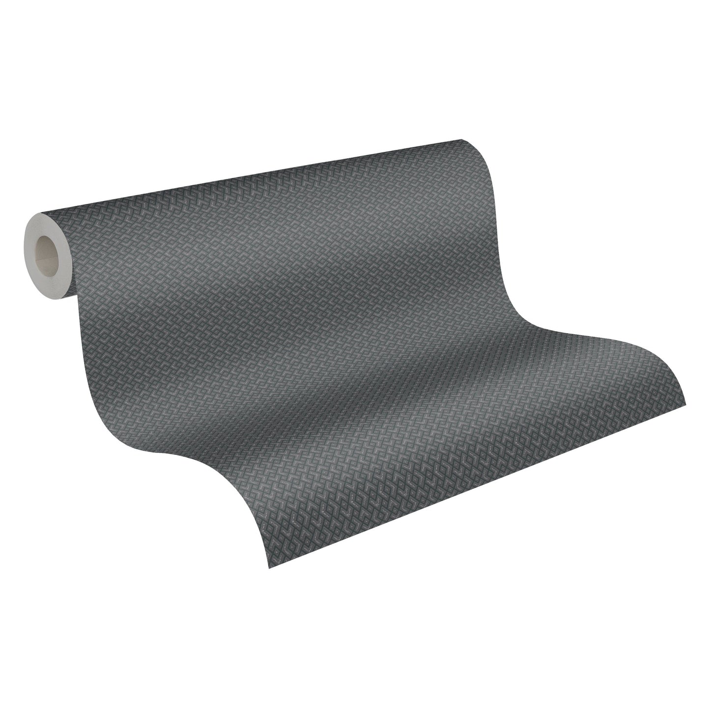 Attractive Geometrische Vliestapete Schwarz 10,05 m x 0,53 m