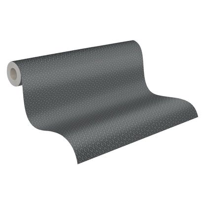 Attractive Geometrische Vliestapete Schwarz 10,05 m x 0,53 m