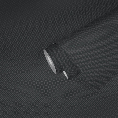Attractive Geometrische Vliestapete Schwarz 10,05 m x 0,53 m