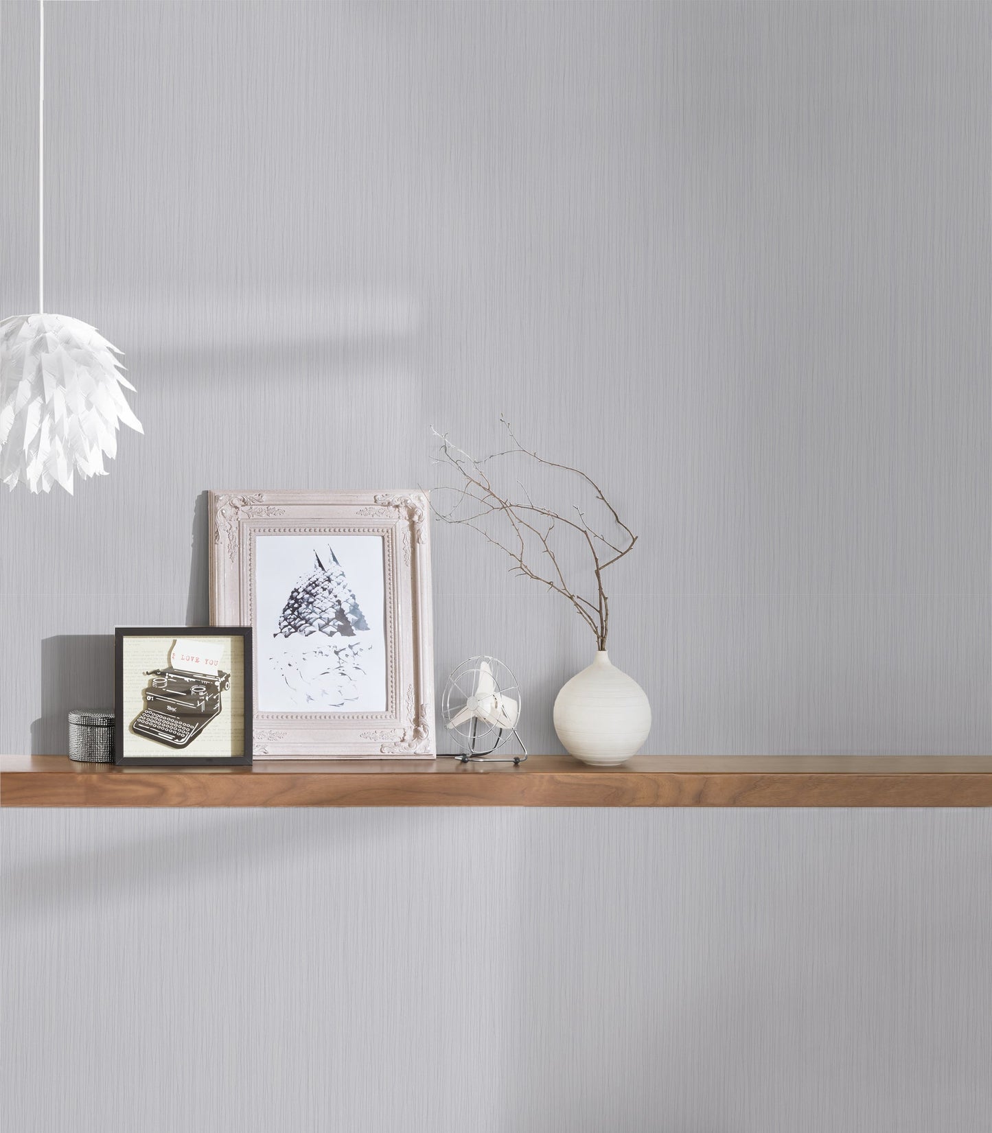 Attractive Vinyl-Vliestapete Blau Grau 10,05 m x 0,53 m