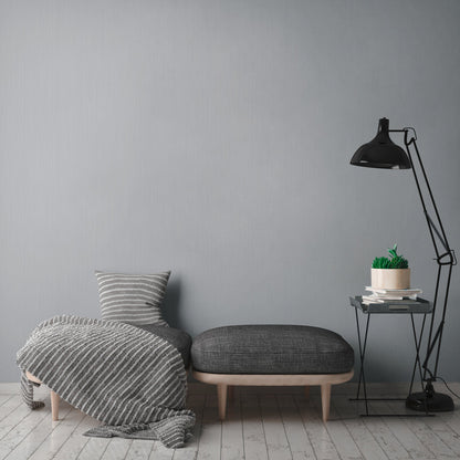 Attractive Vinyl-Vliestapete Blau Grau 10,05 m x 0,53 m