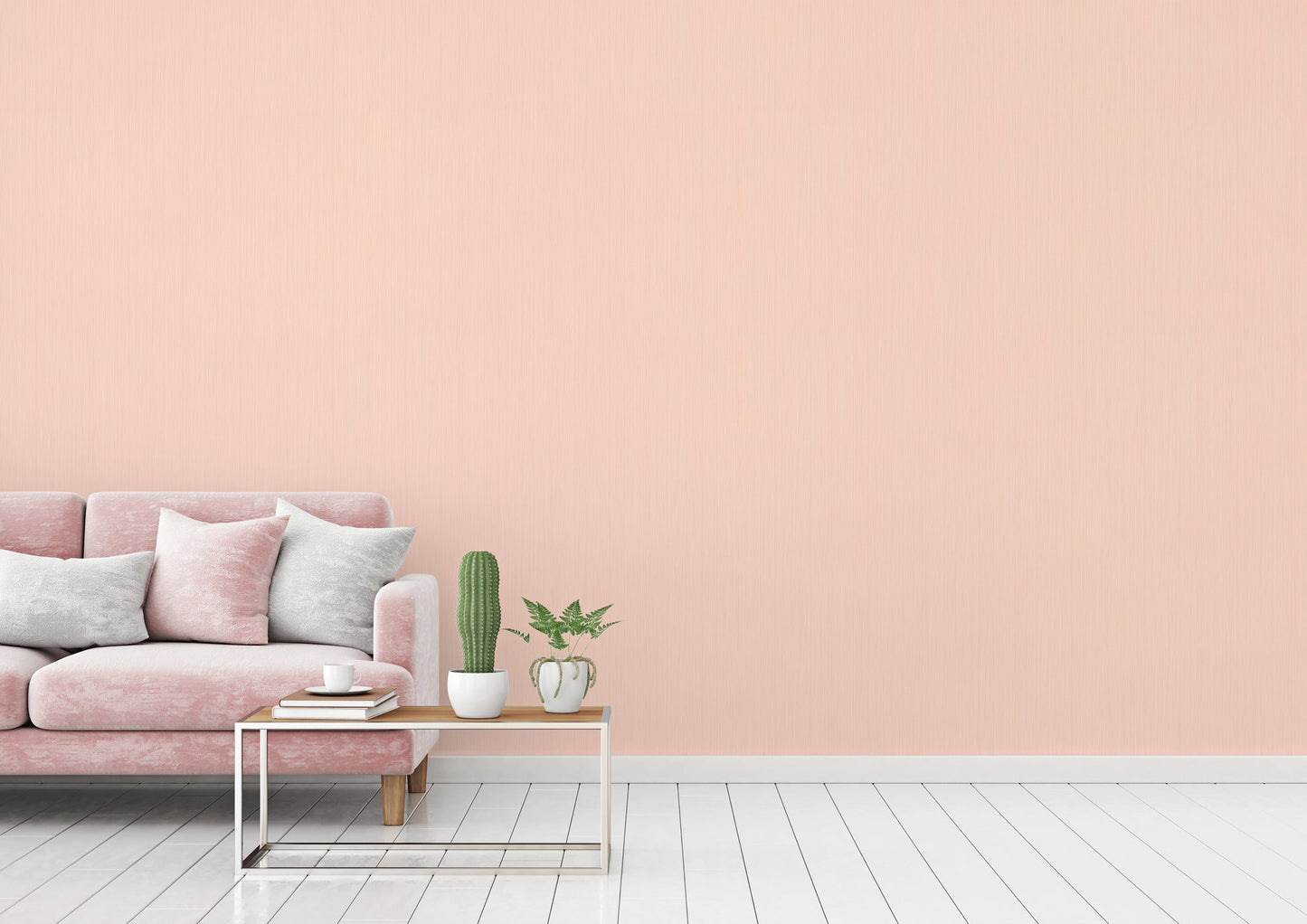 Attractive Vinyl-Vliestapete Rosa 10,05 m x 0,53 m