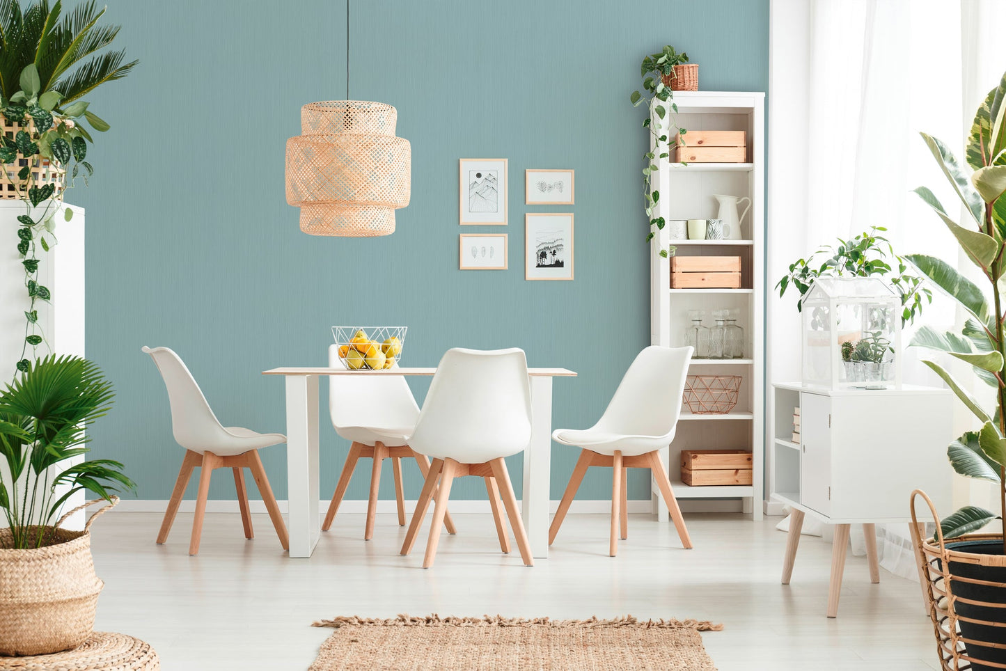 Attractive Vinyl-Vliestapete Blau 10,05 m x 0,53 m