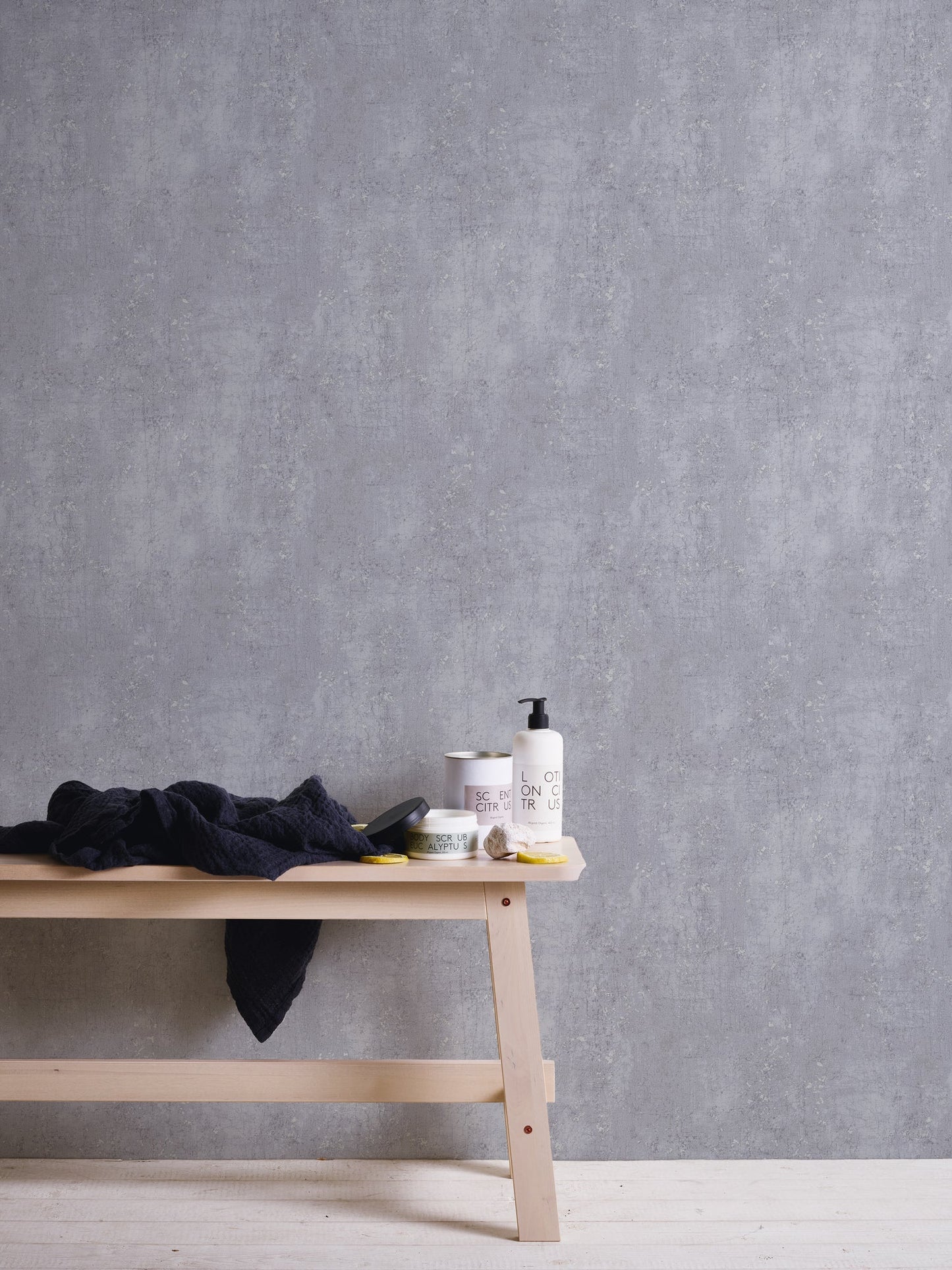 Greyvolution Vinyl-Vliestapete Grau 10,05 m x 0,53 m