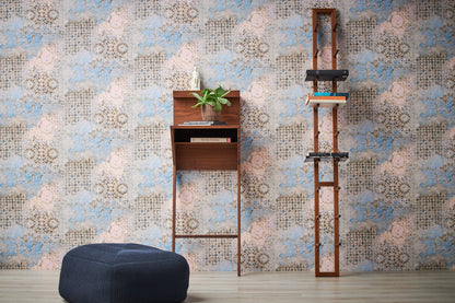 Livingwalls Antonio Barcelona Vinyl-Vliestapete Beige Blau Grau 10,05 m x 0,53 m