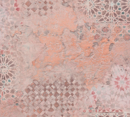 Livingwalls Antonio Barcelona Vinyl-Vliestapete Orange Beige Rot 10,05 m x 0,53 m