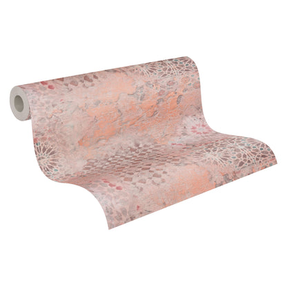 Livingwalls Antonio Barcelona Vinyl-Vliestapete Orange Beige Rot 10,05 m x 0,53 m