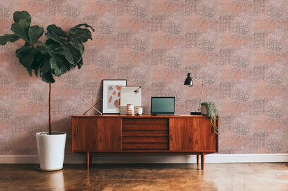Livingwalls Antonio Barcelona Vinyl-Vliestapete Orange Beige Rot 10,05 m x 0,53 m