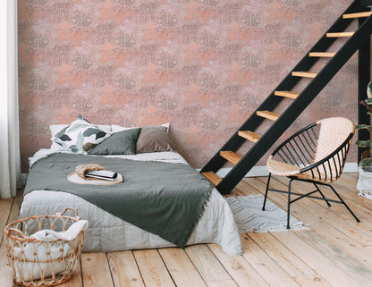 Livingwalls Antonio Barcelona Vinyl-Vliestapete Orange Beige Rot 10,05 m x 0,53 m