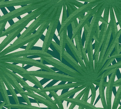 Livingwalls Said Marrakesch Vinyl-Vliestapete Grün Weiß 10,05 m x 0,53 m