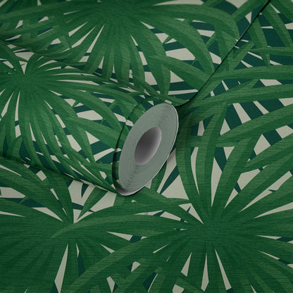 Livingwalls Said Marrakesch Vinyl-Vliestapete Grün Weiß 10,05 m x 0,53 m