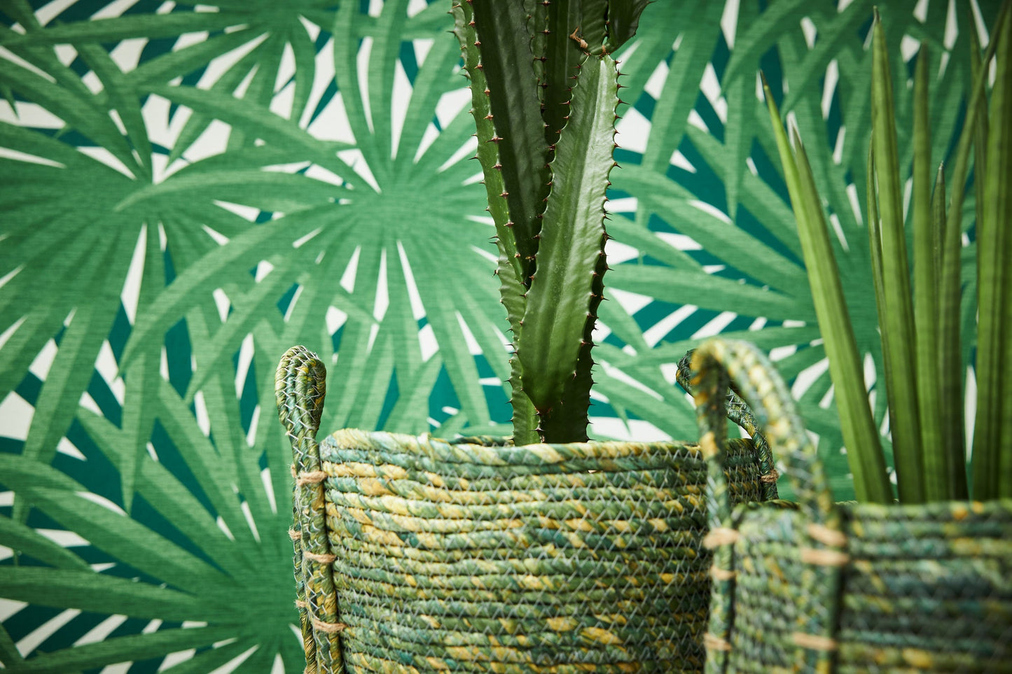 Livingwalls Said Marrakesch Vinyl-Vliestapete Grün Weiß 10,05 m x 0,53 m