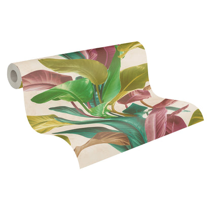 Livingwalls Antonio Barcelona Vinyl-Vliestapete Bunt Grün Gelb 10,05 m x 0,53 m