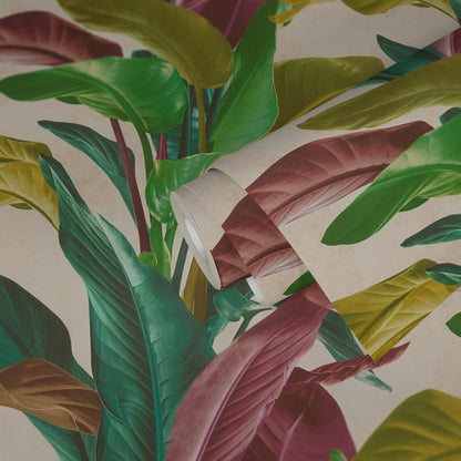 Livingwalls Antonio Barcelona Vinyl-Vliestapete Bunt Grün Gelb 10,05 m x 0,53 m
