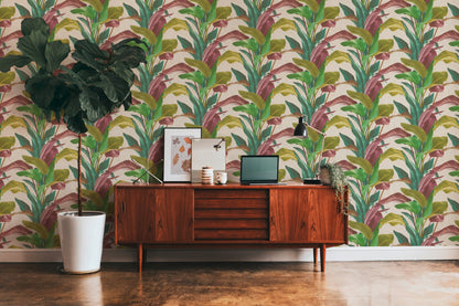 Livingwalls Antonio Barcelona Vinyl-Vliestapete Bunt Grün Gelb 10,05 m x 0,53 m