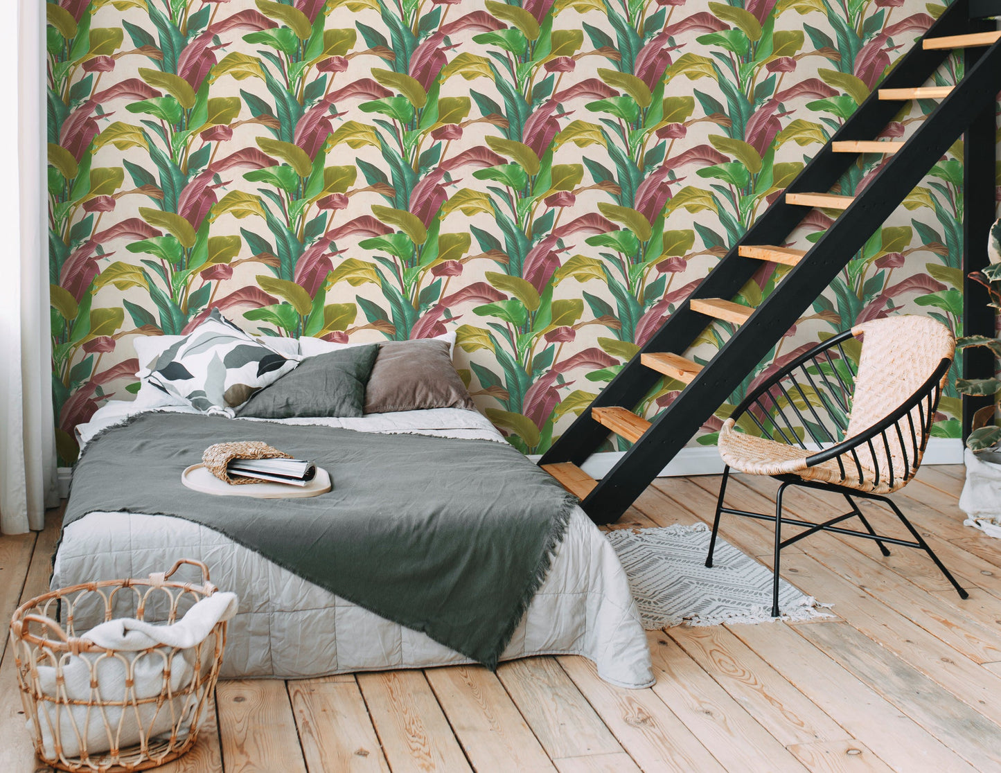 Livingwalls Antonio Barcelona Vinyl-Vliestapete Bunt Grün Gelb 10,05 m x 0,53 m