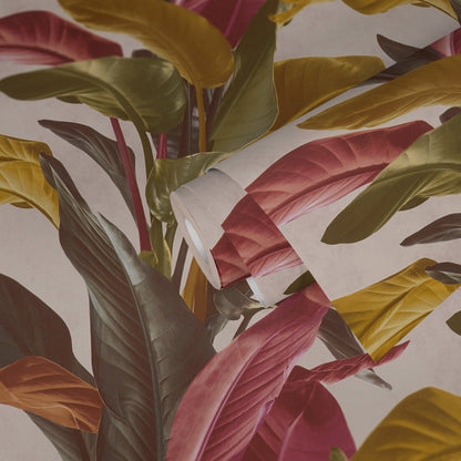 Livingwalls Antonio Barcelona Vinyl-Vliestapete Bunt Creme Rot 10,05 m x 0,53 m