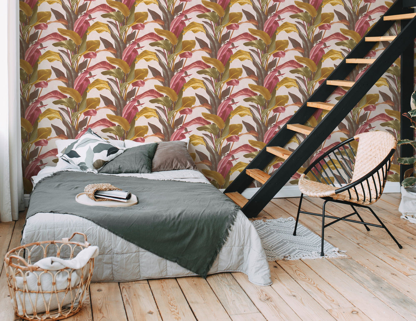 Livingwalls Antonio Barcelona Vinyl-Vliestapete Bunt Creme Rot 10,05 m x 0,53 m