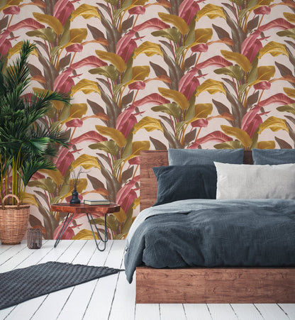 Livingwalls Antonio Barcelona Vinyl-Vliestapete Bunt Creme Rot 10,05 m x 0,53 m