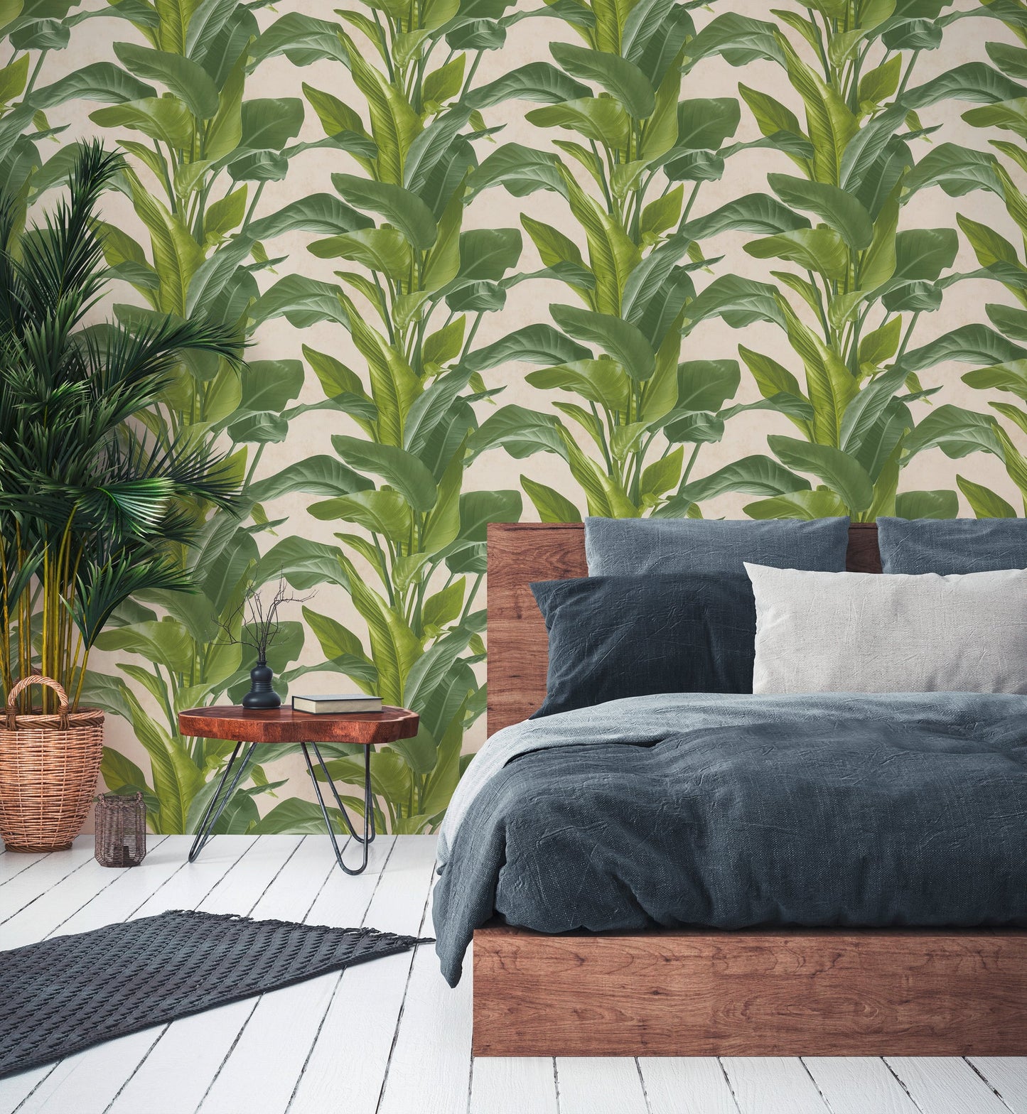 Livingwalls Antonio Barcelona Vinyl-Vliestapete Grün Creme 10,05 m x 0,53 m