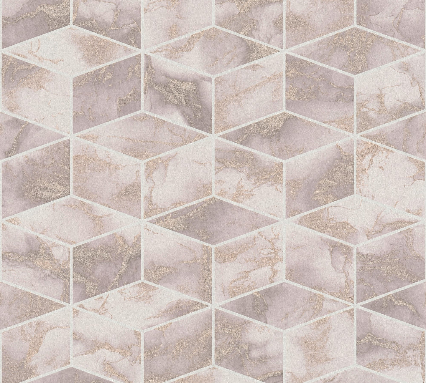 Livingwalls Alena St. Petersburg Vinyl-Vliestapete Rosa Gold Weiß 10,05 m x 0,53 m