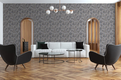 Livingwalls Alena St. Petersburg Vinyl-Vliestapete Grau Gold Schwarz 10,05 m x 0,53 m