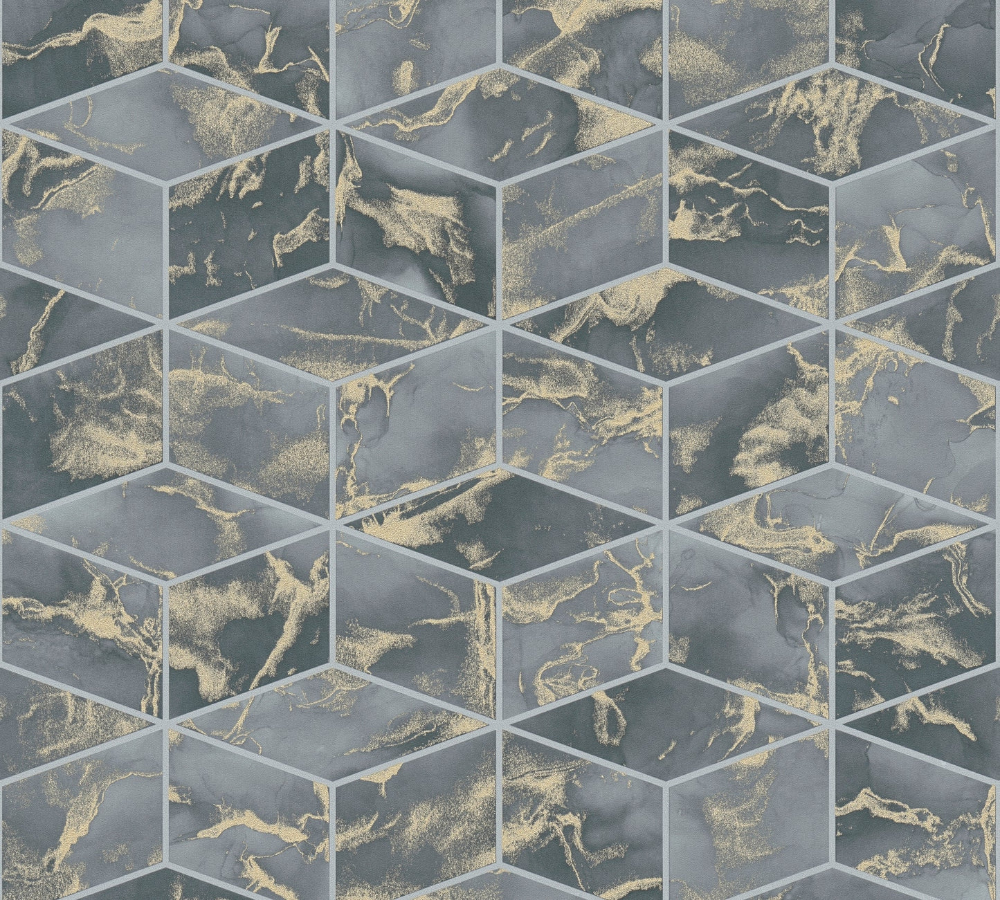 Livingwalls Alena St. Petersburg Vinyl-Vliestapete Grau Gold Schwarz 10,05 m x 0,53 m