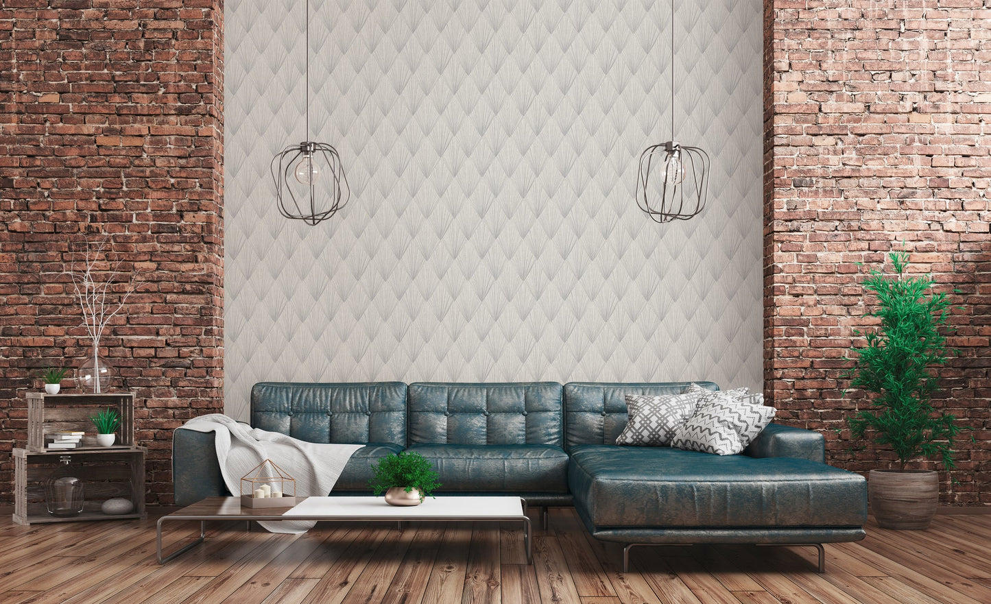 Livingwalls Ava New York Design Vliestapete Weiß Grau 10,05 m x 0,53 m